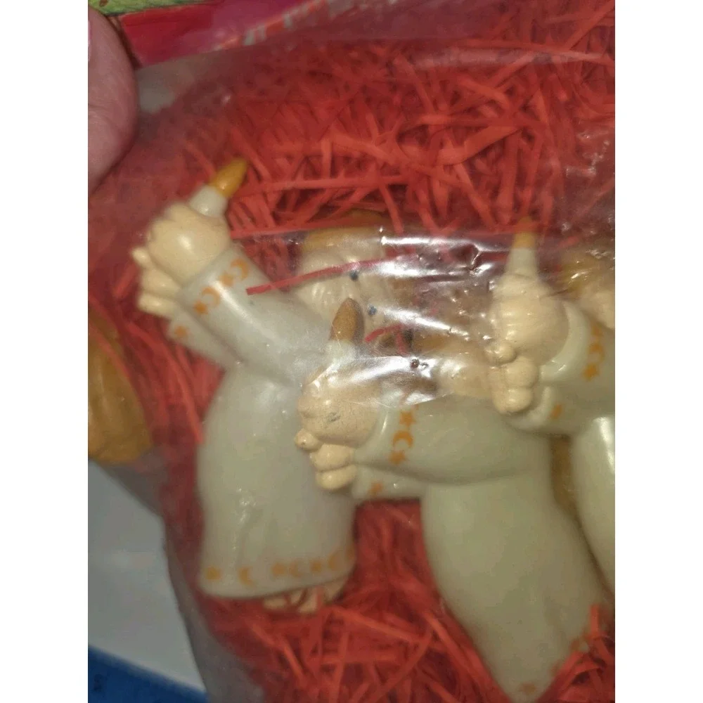 Vintage 1999 Angel Theme Primal Lite Holiday String Light Set Blow Mold